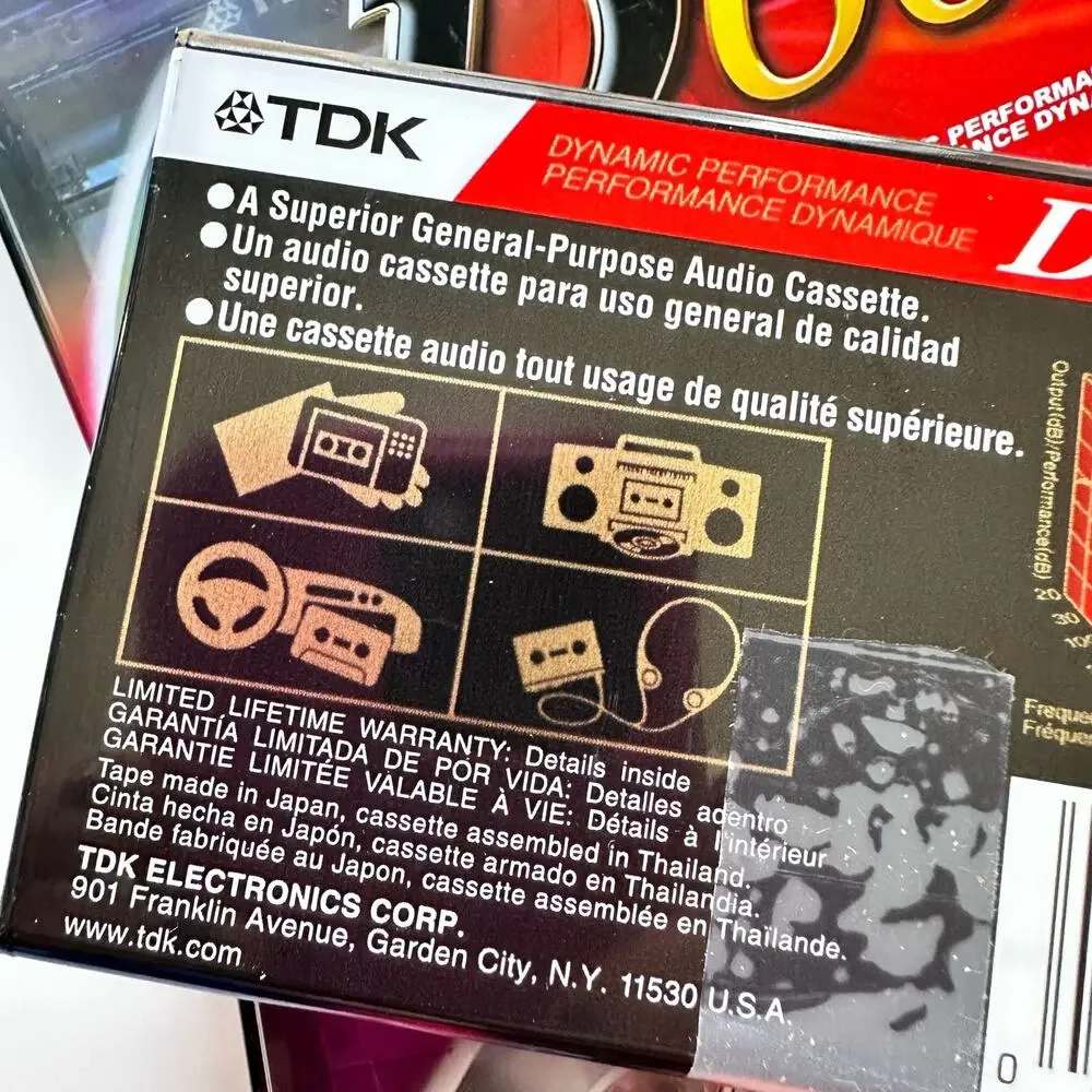 x3 NEW TDK D60 AUDIO CASSETTE TAPE IEG I/TYPEI Blank